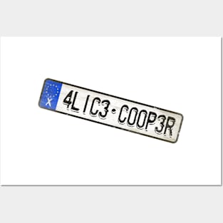 Alice Cooper - License Plate Posters and Art